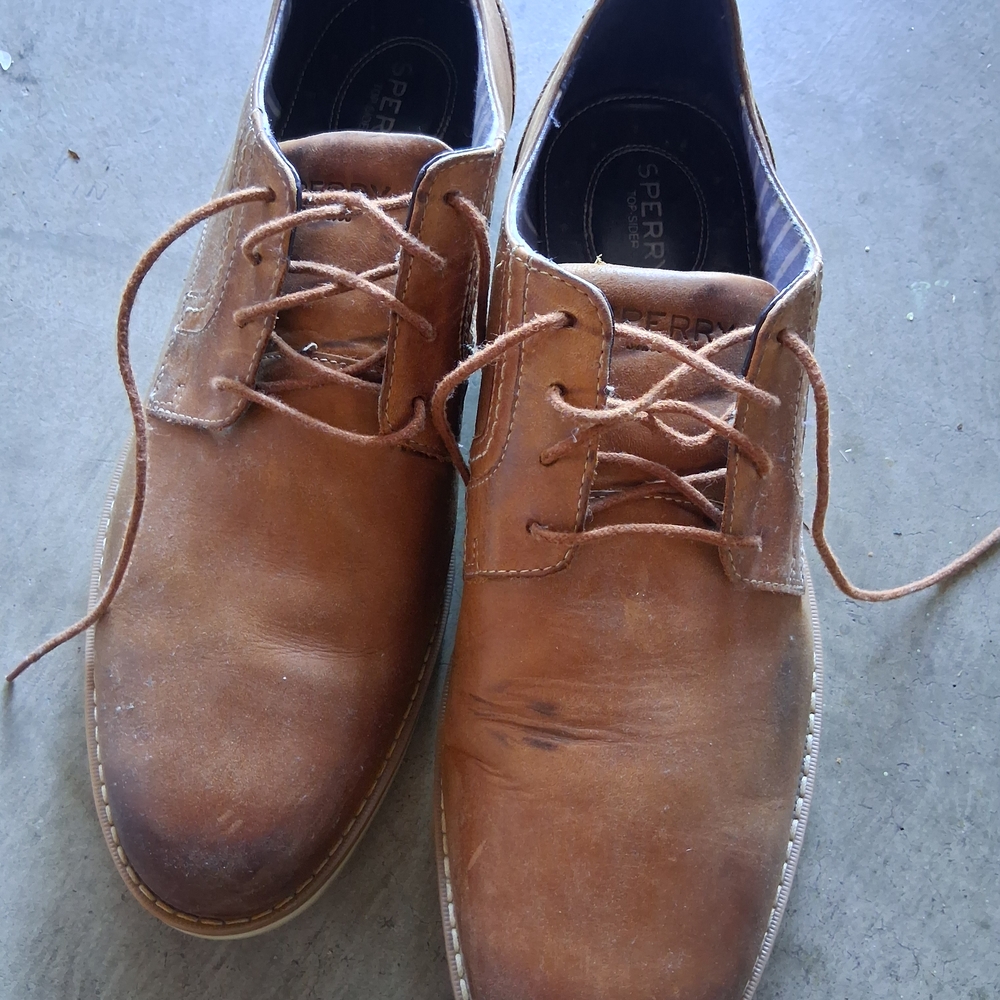 Sperry Brown Oxfords Classic Leather Design